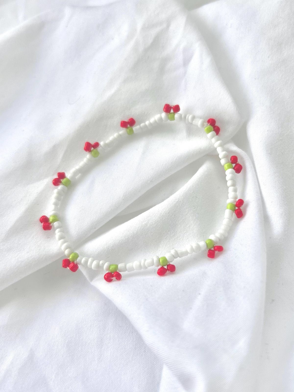 Cherry Beaded Bracelet
